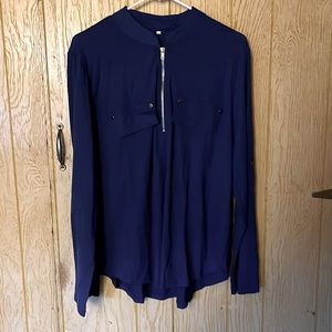 Navy Blue Blouse top